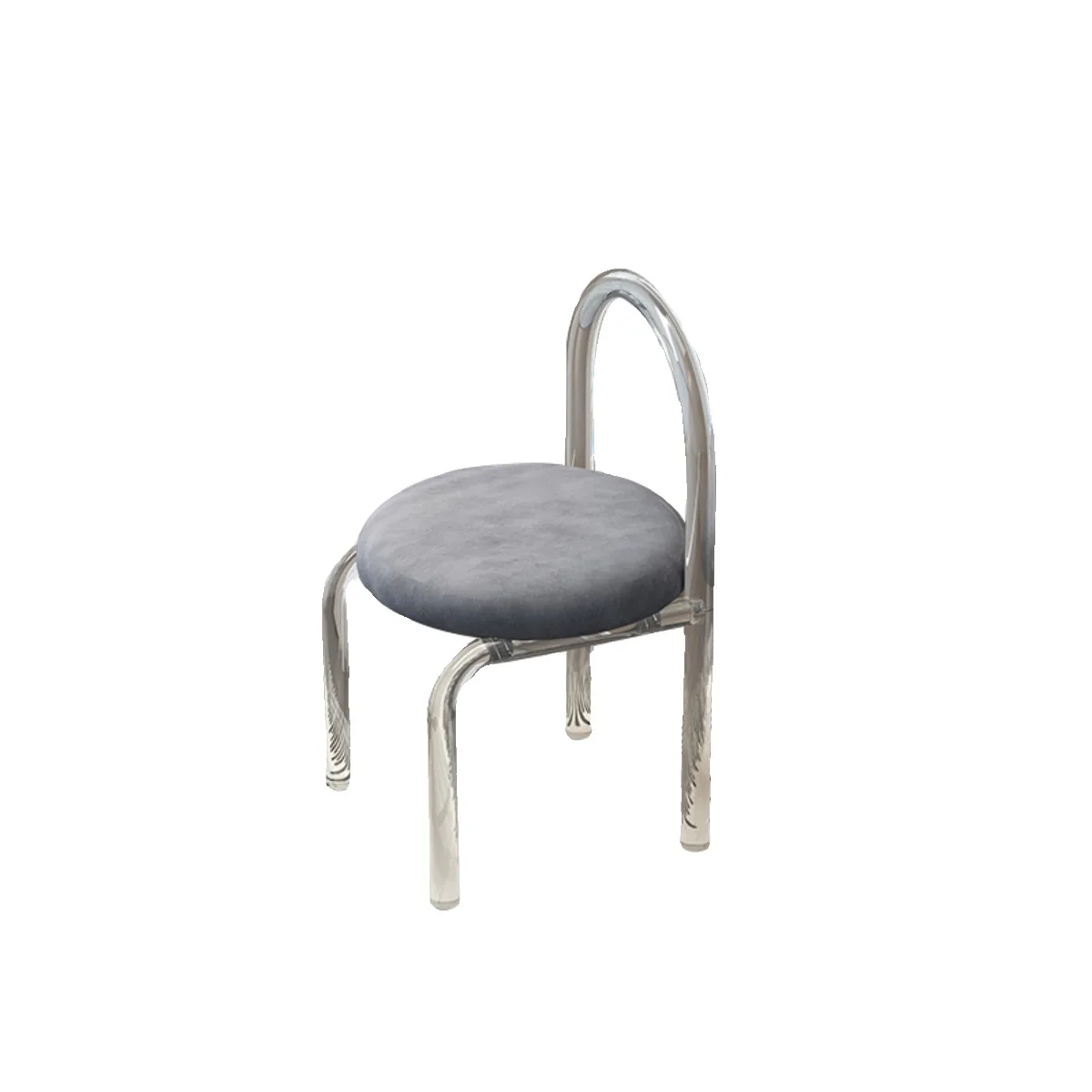

Internet celebrity makeup chair dressing high transparent acrylic chair simple modern leisure Nordic style