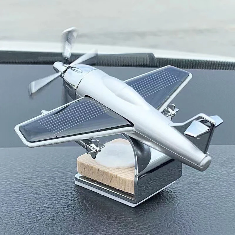 Car Air Freshener Solar Aircraft Decoration Mini Car Perfume Air Freshener Fragrance Car Airplane Ornament Car Accessories