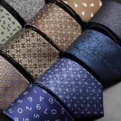 New Design Wedding Men Tie Dark Blue Brown Striped Paisley Dots Neckties Business Dropshipping Groom Collar Accessories Gift