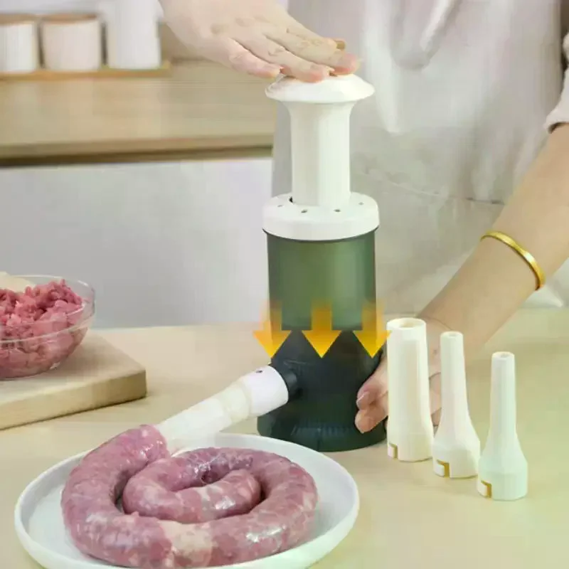 Multipurpose Sausage Meat Stuffer Horizontal Sausage Maker Homemade Kitchen Meat Sausage Maker Tool Sausage Filler