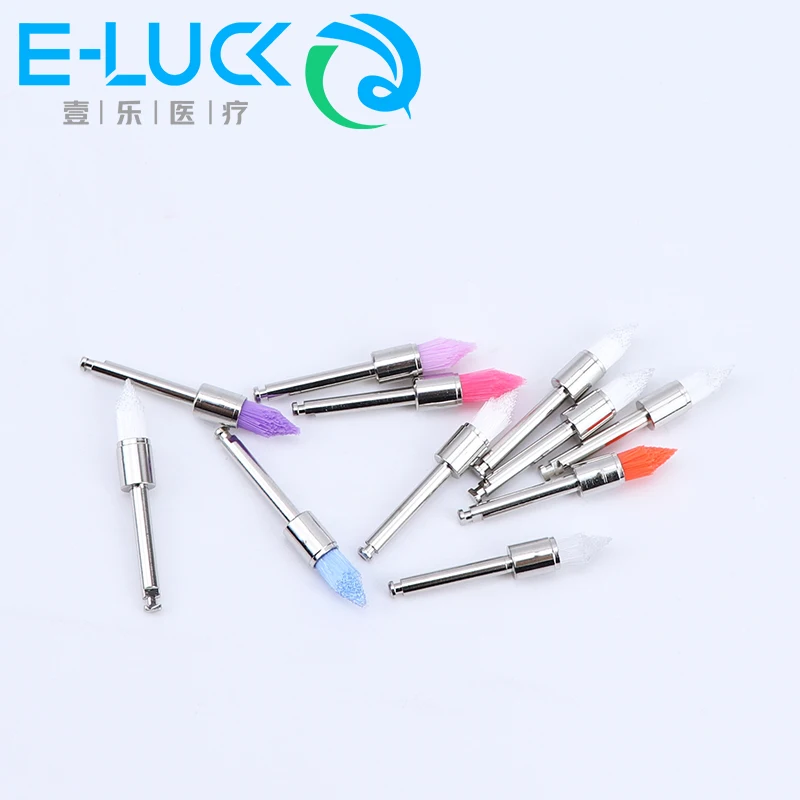 100pcs Dental Polishing Brushes Prophy Prophylaxis Brush RA Shank 2.35mm Disposable Dentistry Materials