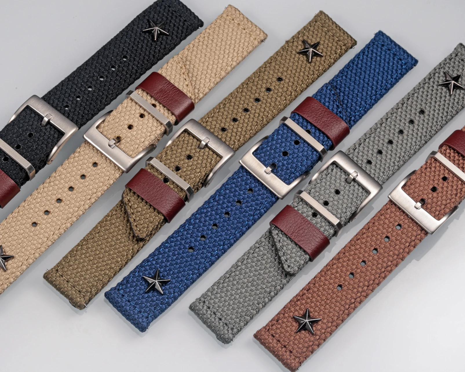 Hemsut-ブレスレット デ モントル ミリタリー パール ハッパター、ヴィンテージ時計、ブレスレット パイロット、シチズン ティムズ、18mm、22mm、24mm