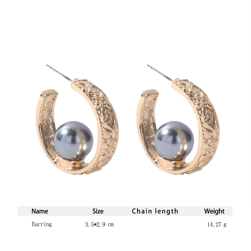 Cring Coco Hawaiian French Polynesia Hoop Earrings Fashion Woman Australian Samoa Pearl New Designer Hoops Earring for Women