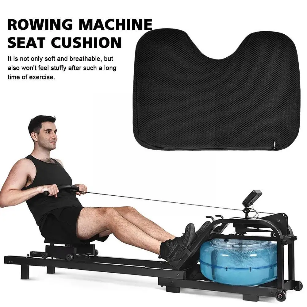 Rowing Machine Seat Cushion for Concept 2Rowing Machine Recumbent Stationary Bike with Custom Memory Foam Washable Cover & P1H5