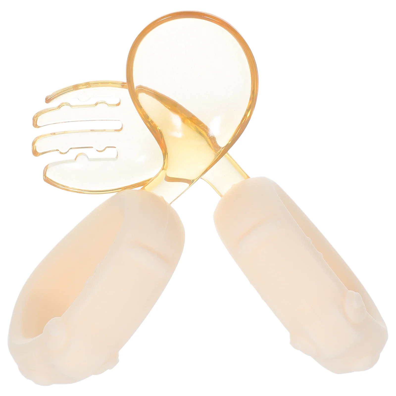 1 مجموعة الطفل تعلم مجموعة أدوات المائدة مريح طفل ملعقة شوكة عدة آمنة السلس حواف الميكروويف مقاومة أدوات التغذية الاطفال الذاتي