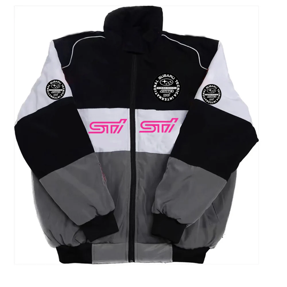 

2025 New Subaru Car Fans Casual Cotton Jacket Men's SUBARU World Rally Racing Jacket Warm Thick Coat
