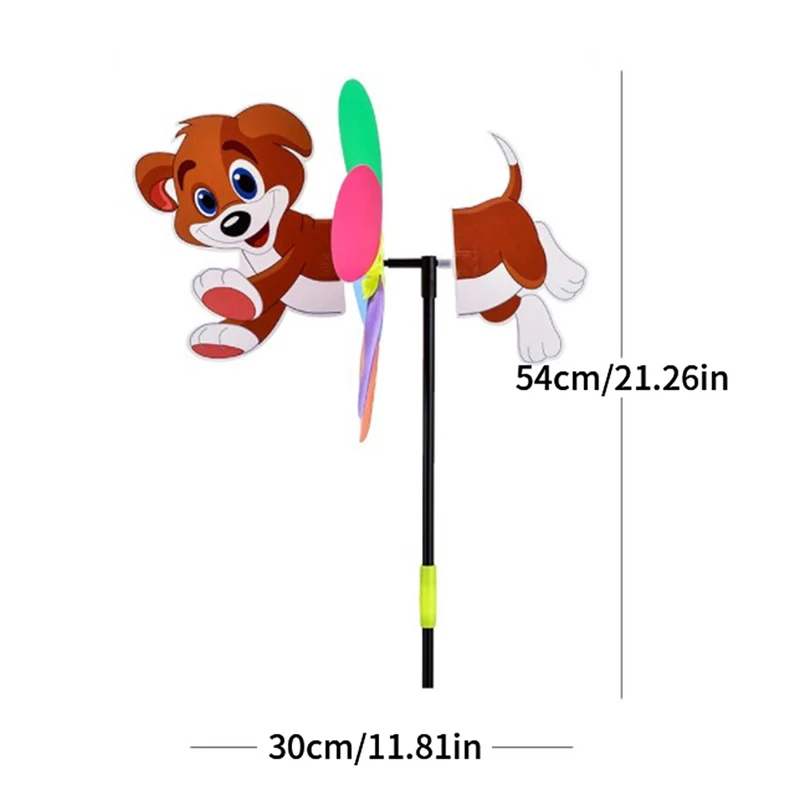 1PC Animal Bee Nine Style Three-dimensional Windmill Cartoon Children Toys Garden Wind Spinner Whirligig Yard Decora