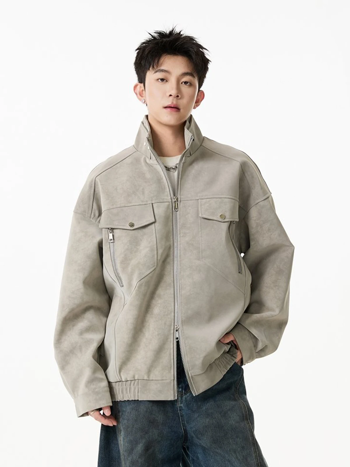 

Американский Sle Harlan Motorcycle Jaet, мужское модное брендовое осеннее уличное дизайнерское кожаное пальто с воротником-стойкой, верхняя одежда