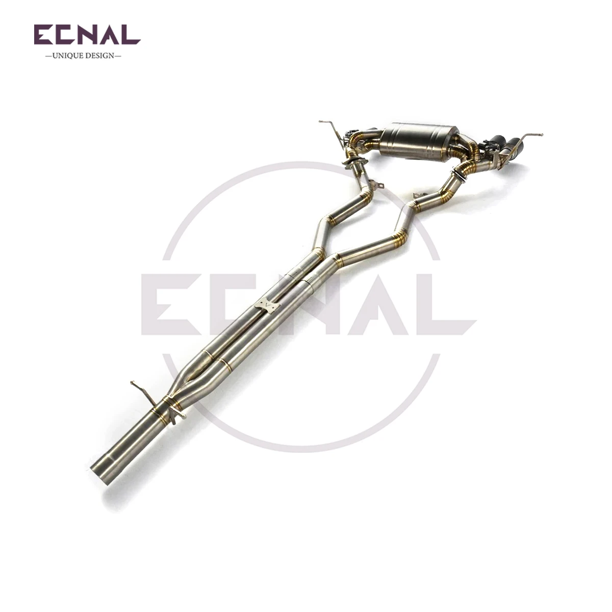Ecnal Exhaust Catback for Land Rover Defender L6 3.0T High Quality Titanium Alloy Sport Exhaust Pipe with Valve Muffler
