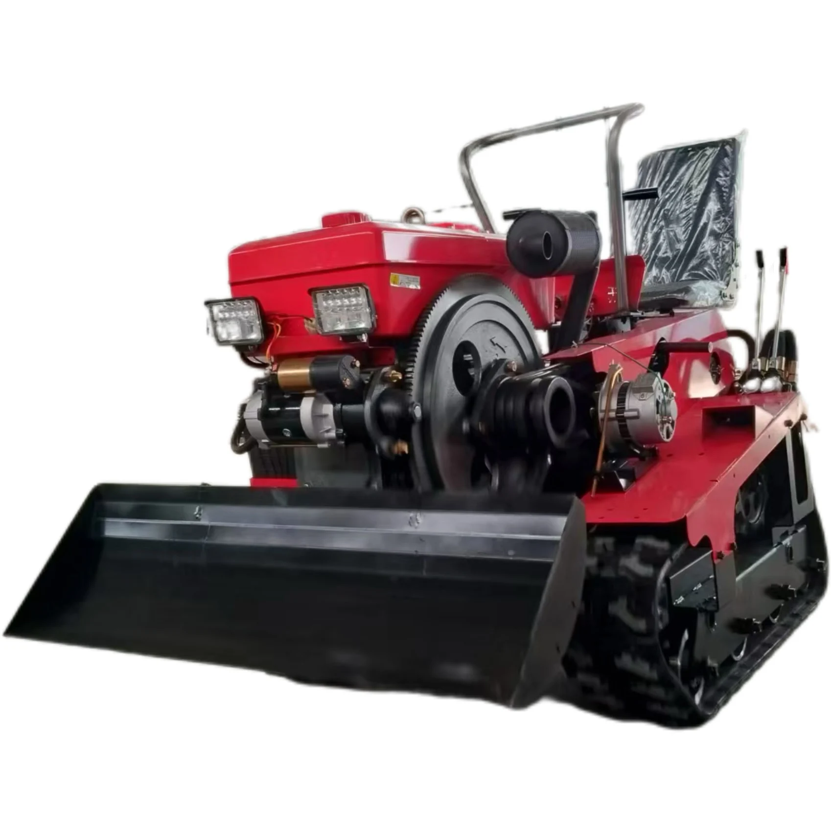 25HP35HP50HP Diesel Multifunctional Tracked Cultivator, Greenhouse Orchard Land Micro Tillage Tractor, Hot Selling Wholesale