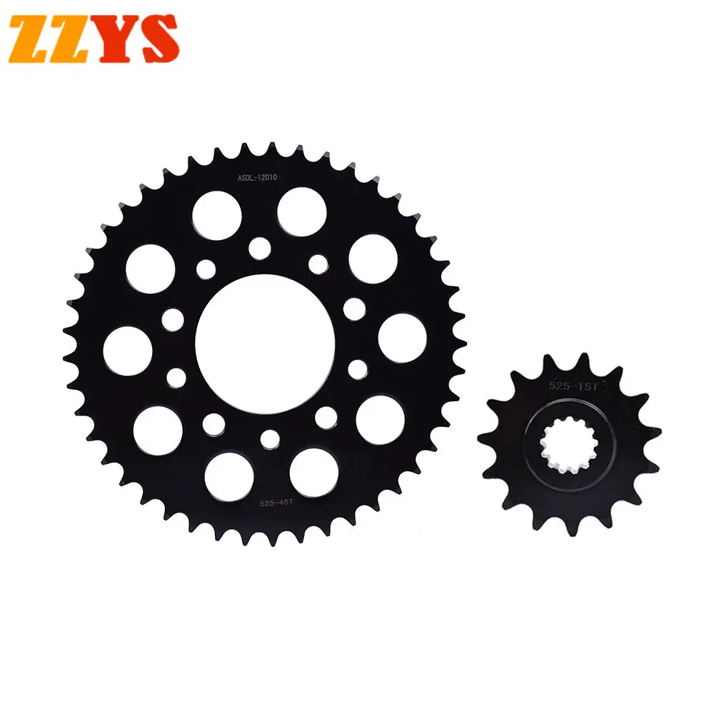 

525 15T 45T Tooth Motorcycle Front Rear Sprocket Gear Wheel Cam Pinion For Honda CB400 F3S F3T F3V Super Four NC31 CB400F CB 400