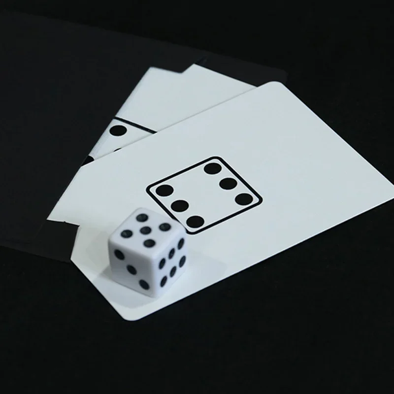 Prediction Dice Card by J.C Magic Tricks Close-up Street Illusions Gimmicks Mentalism Props Predict Any Number on Die Card Magia