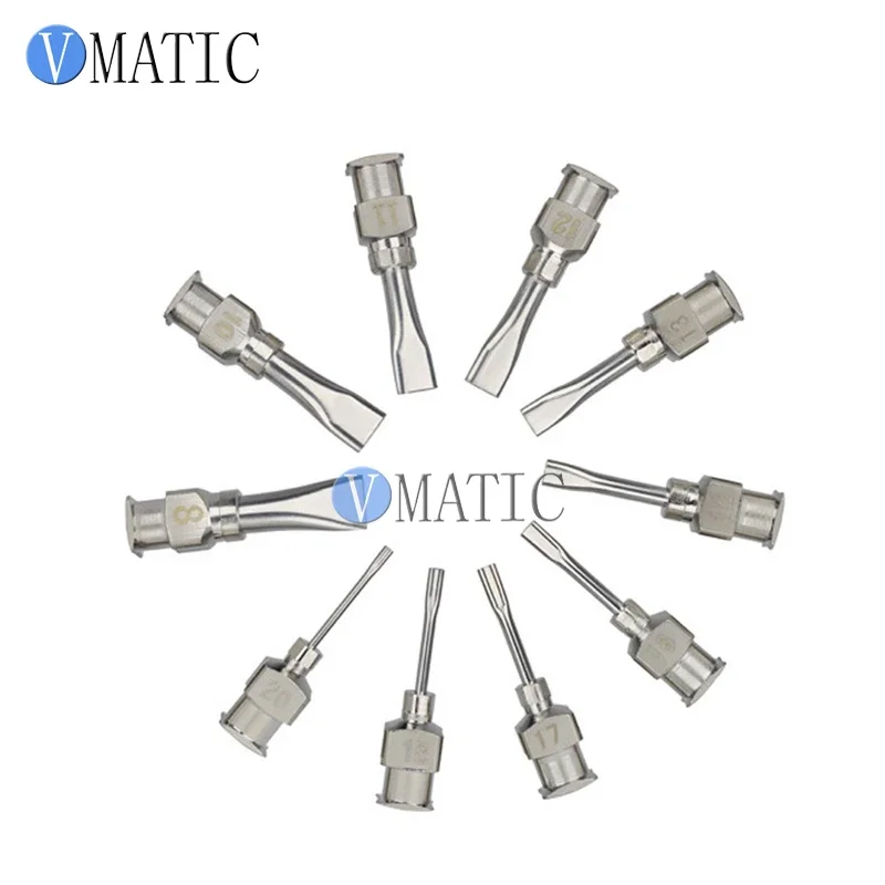 شحن مجاني 2025 جديد من الفولاذ المقاوم للصدأ 1/2 بوصة غراء الاستغناء عن إبرة مسطحة #5