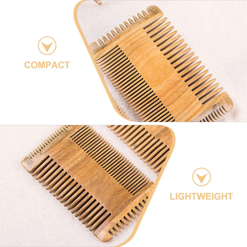 

Wooden Comb Fine Tooth Hairdressing Comb For Women Detangling Styling Massage Dandruff Removal Slim Lightweight Pocket
