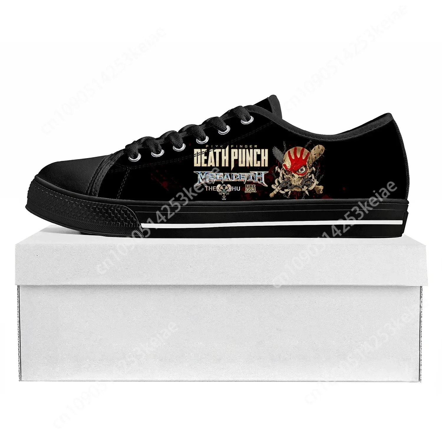 Five Finger Death Punch Low Top High Quality Sneakers Mens Womens Teenager Canvas Sneaker  Prode Casual Couple Shoes Custom Shoe