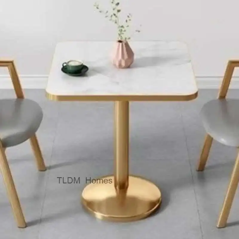 

Металлический мраморный обеденный журнальный столик для гостиной, квадратные маленькие басы, современные столы, скандинавский Stolik Kawowy, наборы садовой мебели