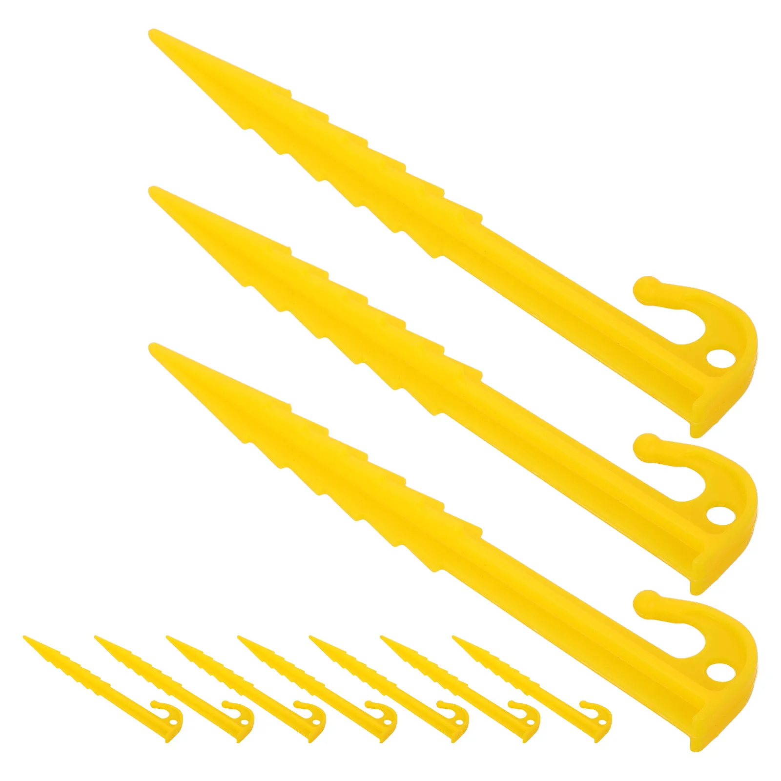 

10pcs Tent 14 6cm Heavy Duty Plastic Serrated Stakes for Tarp Canopy Outdoor Tent Accessories Shelter Accessories Camping