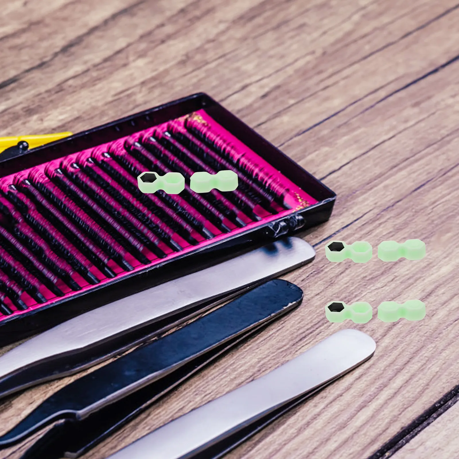 

400 шт. шестигранных контейнеров для клея для наращивания ресниц: эффективное хранение клея и минимальное количество отходов