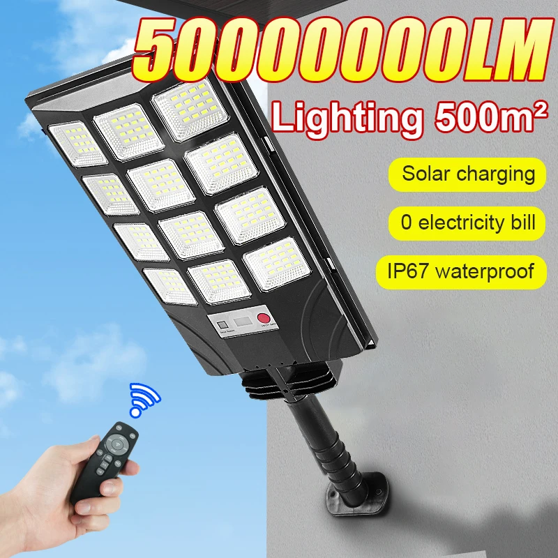 

Solar Lights Outdoor 50000000LM Solar Powered Lamp For Garden Street LED Solar Lighting Waterproof Outdoor Solar Lantern Patio