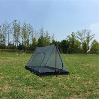 1pc Brand New Hot Sale Mesh Tent Inner Tent With Pegs 210D Oxford Fabric Camping Mesh Tent Double Side Zippers