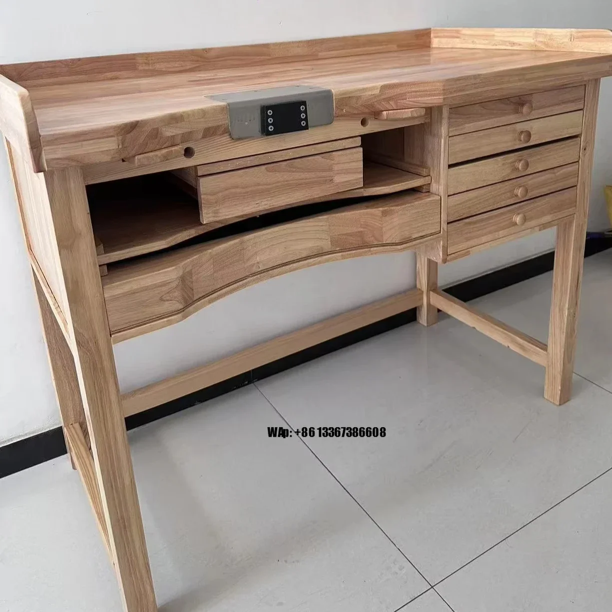 Work Table New Goldsmith Workbench with Easy-to-Operate Pump for Manufacturing Plant and DIY Woodworkbench