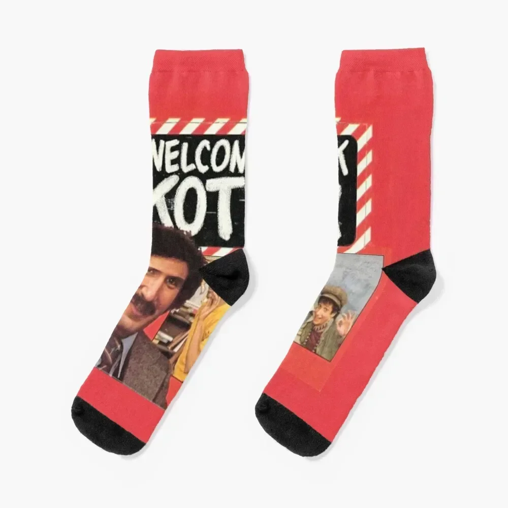 

Welcome Back Kotter- Vintage Retro TV Sitcom 70s Socks warm winter funny gift cycling essential Socks Women's Men's