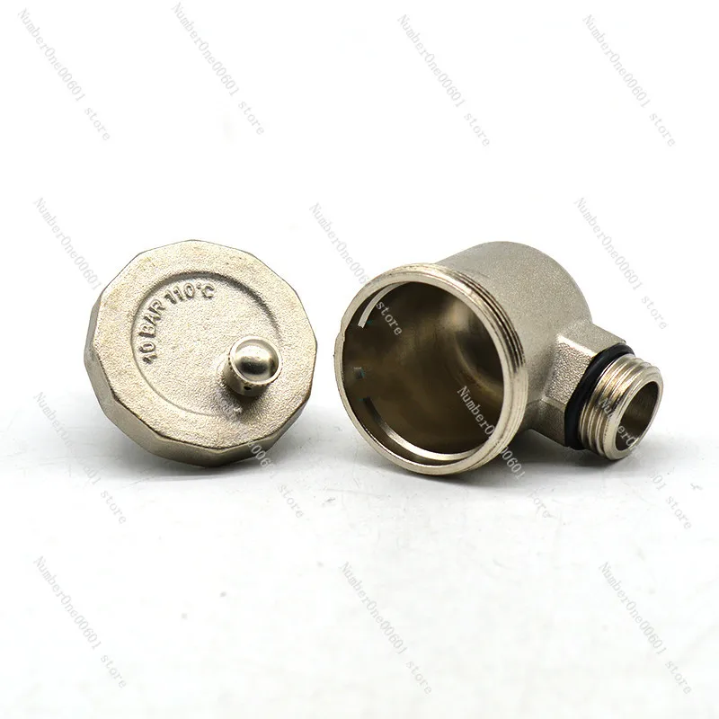 1/2 Automatic Air Vent Valve Radiator Right Angle Exhaust Valve Copper Vent  Heating System Brass Exhausting Valve