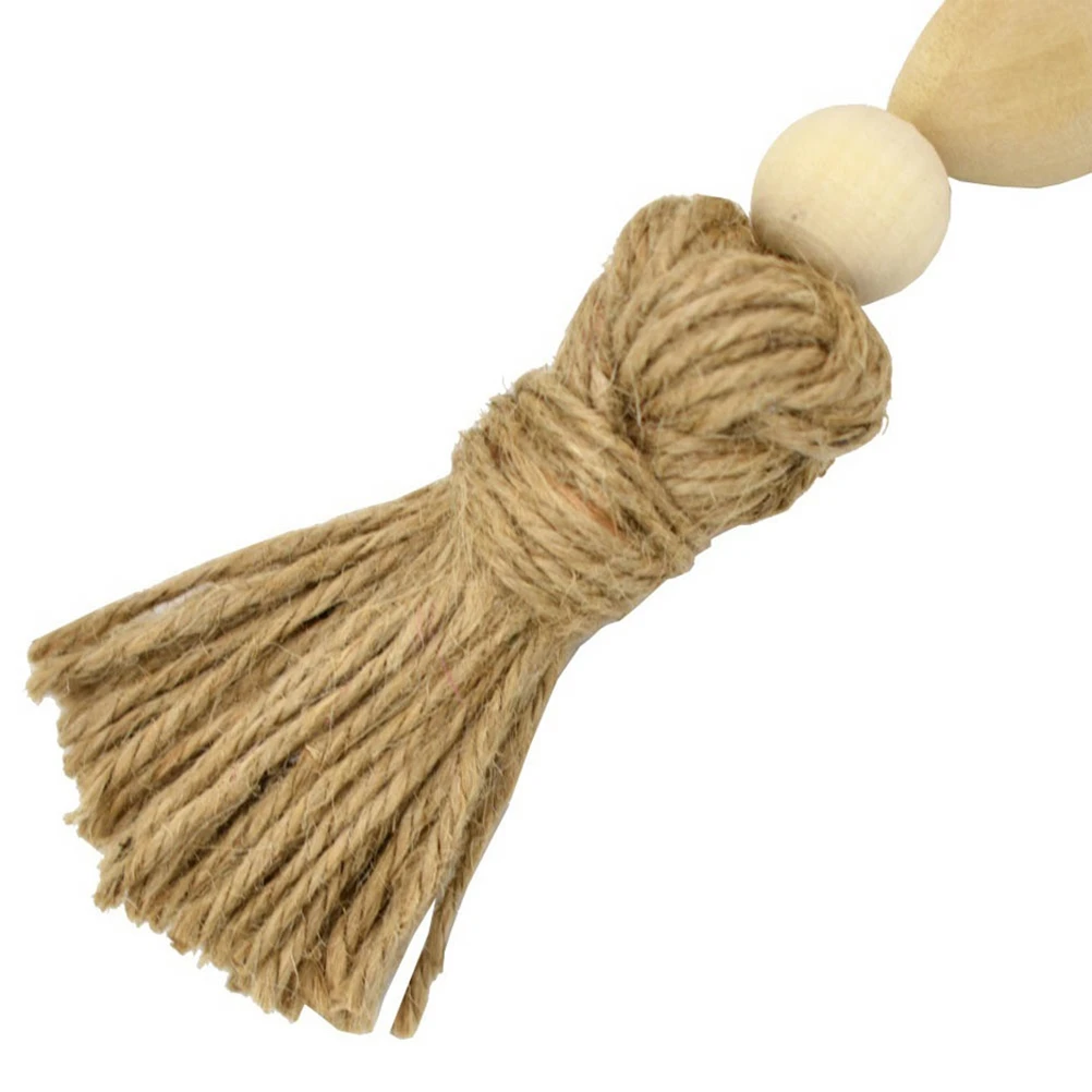 

Wooden Bead Garland Home Craft Tassels Farmhouse Rustic Wall Decor Wooden Beads Decor Style Pendant