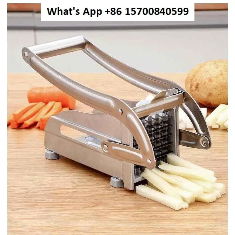 

Potato cutter Household stainless steel hand press machine Cucumber fries cutter