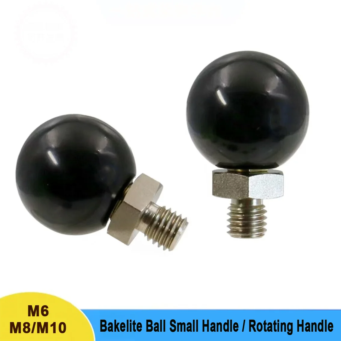 1-5Pcs Mini Rotating Ball Knob M6/M8/M10x20/25/30mm With External Threaded Rotating Knob for Industrial Equipment CNC Machine