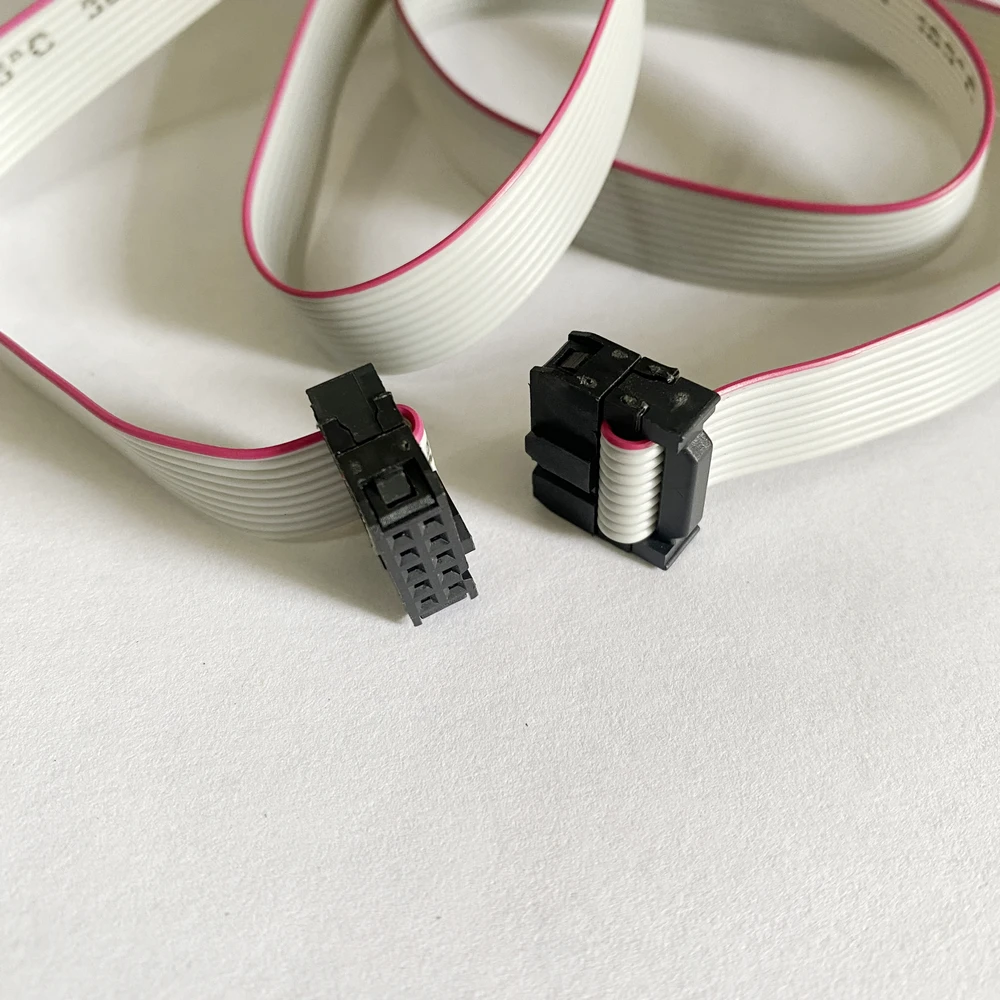 70cm 10Pin 2.54mm przewód łączący do USB ASP ISP JTAG AVR drut 10 P IDC płaska wstążka kabel danych 10 Pin