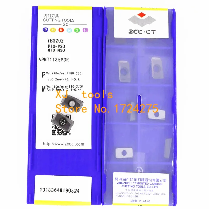NEW APMT APMT1135 1604 APMT1135PDR APMT160408PDER YBG202 YBG205 YBG302 100% Original Zcc.ct APMT1135 APMT1604 Carbide Insert
