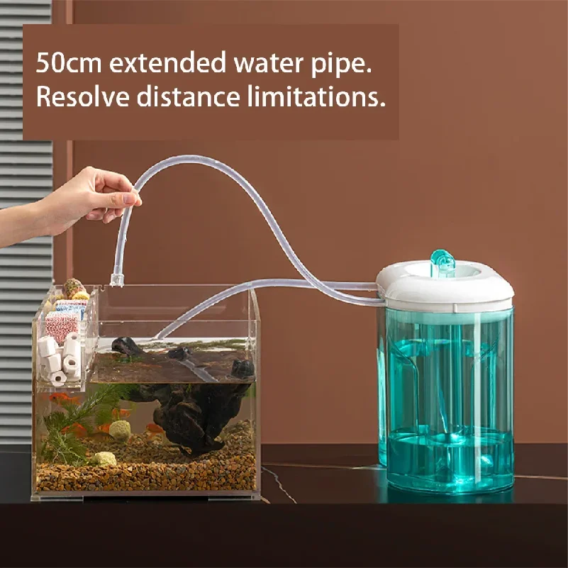 

3000ML Automatic Aquarium Water Change Bucket Electric Pump Fish Aquatic Tank Water Changer Bucket Dual Aquarium Cleaning Tools