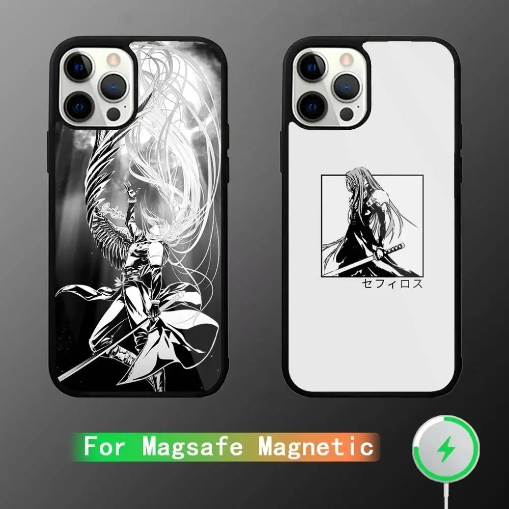 

Final F-Fantasy Sephiroth Phone Case For iPhone 17,16,15,14,13,12,11,Pro,Max,Plus,Mini,SE4,E Magnetic Magsafe Wireless Charging
