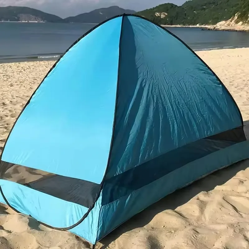 Beach tent inventory Cross-border hot-selling fully automatic 2-second fast-opening mosquito-proof beach sunshade camping tent