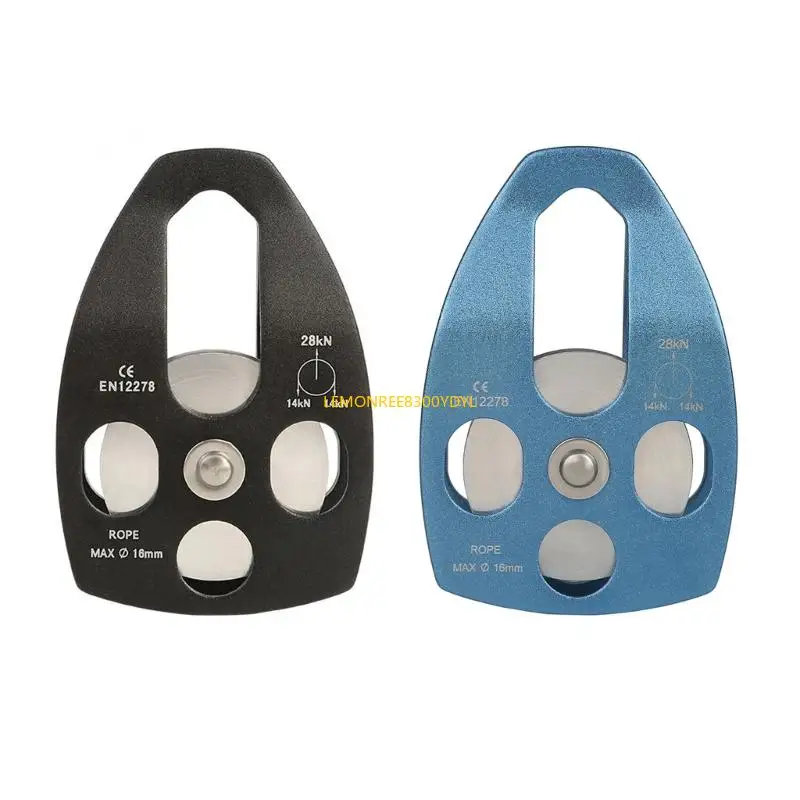 

270C Aluminum Alloys Climbing Pulley Outdoor Survival Tool Lift Weight Pulley for Professional Climbers and Succour Team