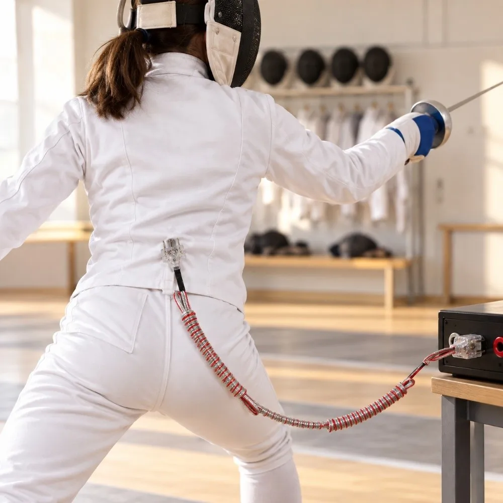 1.8m Foil Epee Body Cord Multistyles General Practical Flexible Wire Protector Break-Resistant Fencing Accessory For Face Guard