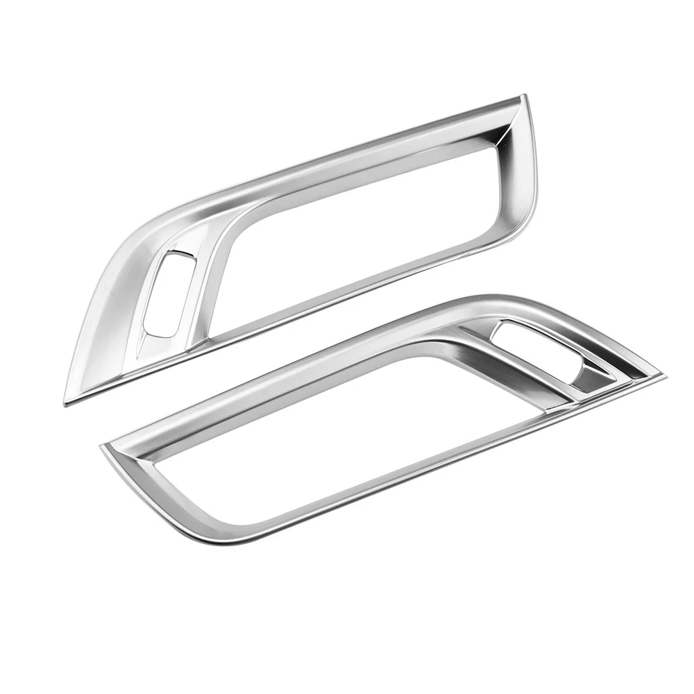 Car Air Conditioning AC Vent Frame Trim for BMW X1 F48 2016 - 2022 ABS Chrome Air Outlet Cover Sticker Accessories