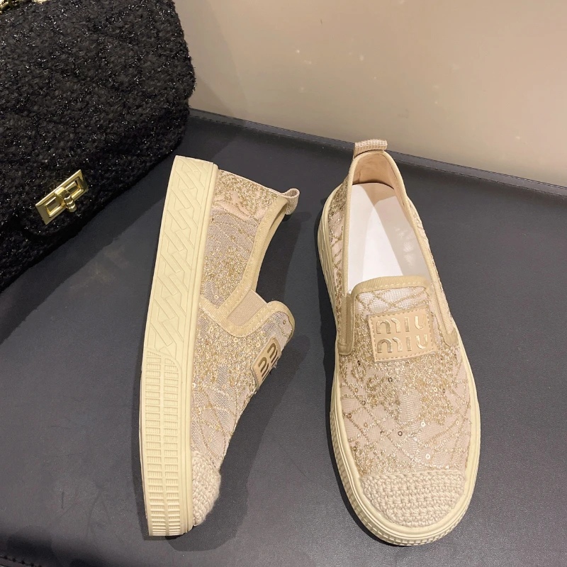 Summer Women Casual Shoes Mesh Breathable Women Canvas Sneakers Luxury Comfor Loafers Outdoor Soft Sole Women's Shoes 2024 New