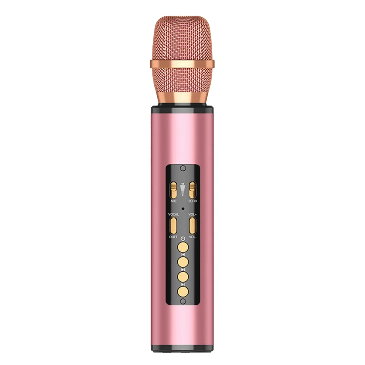 M07K TWS Wireless Karaoke Microphone with Bluetooth Speaker Home Party Performance Singing Microphone for Kids-Pink