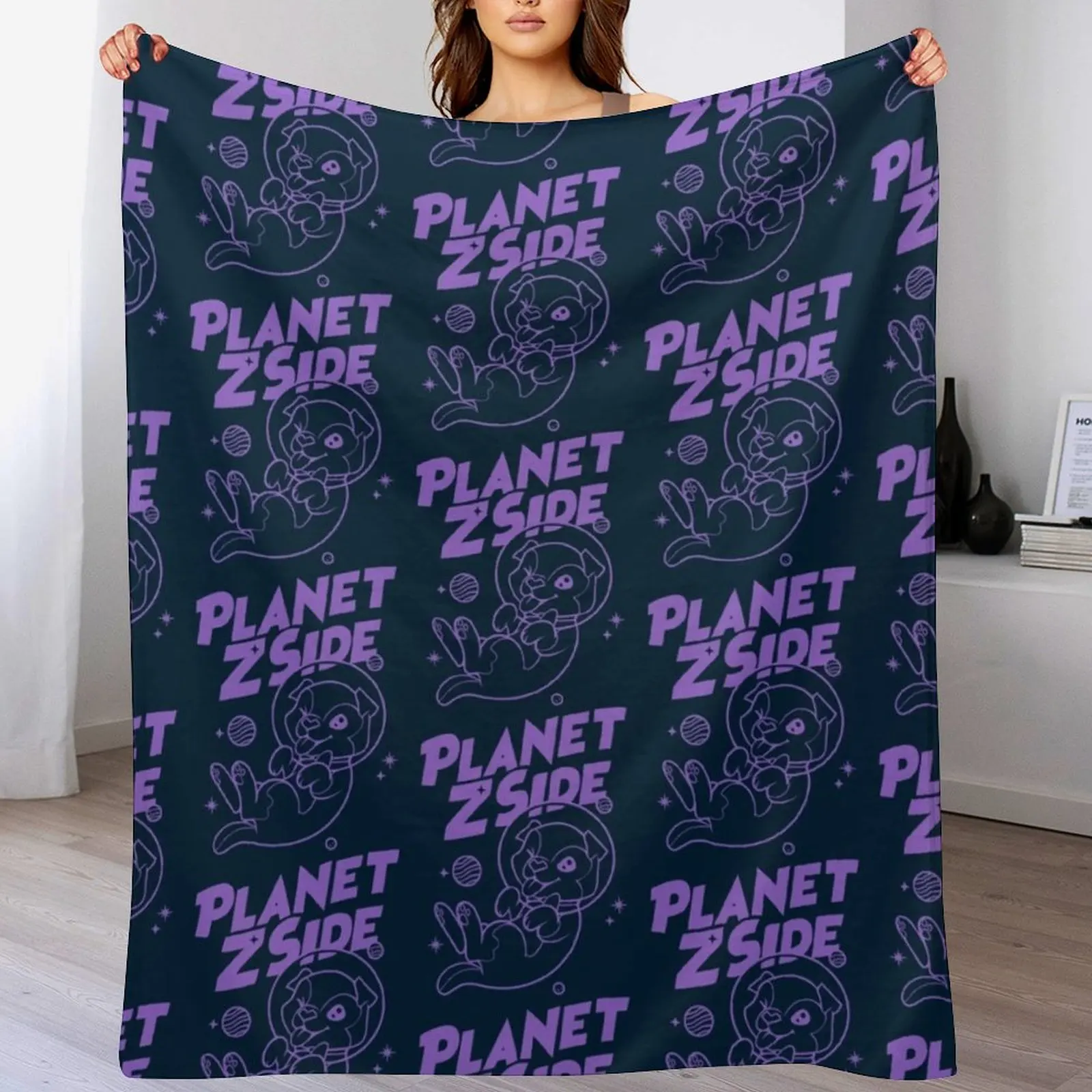 Laurenzside Planet Z Side Throw Blanket Versatile Cozy Throw Blanket for All Occasions
