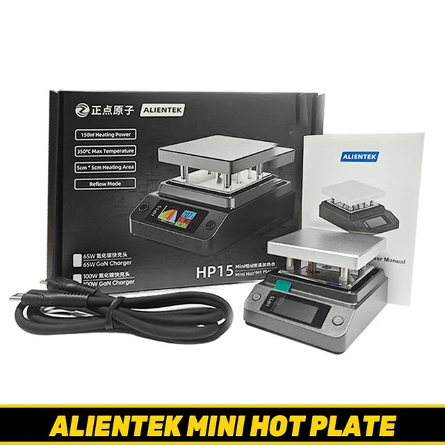 ALIENTEK HP15 MiNi płyta grzejna SMD podgrzewacz podgrzewanie stacja lutownicza płytka drukowana lutowanie rozlutowanie płyta grzewcza narzędzie do naprawy
