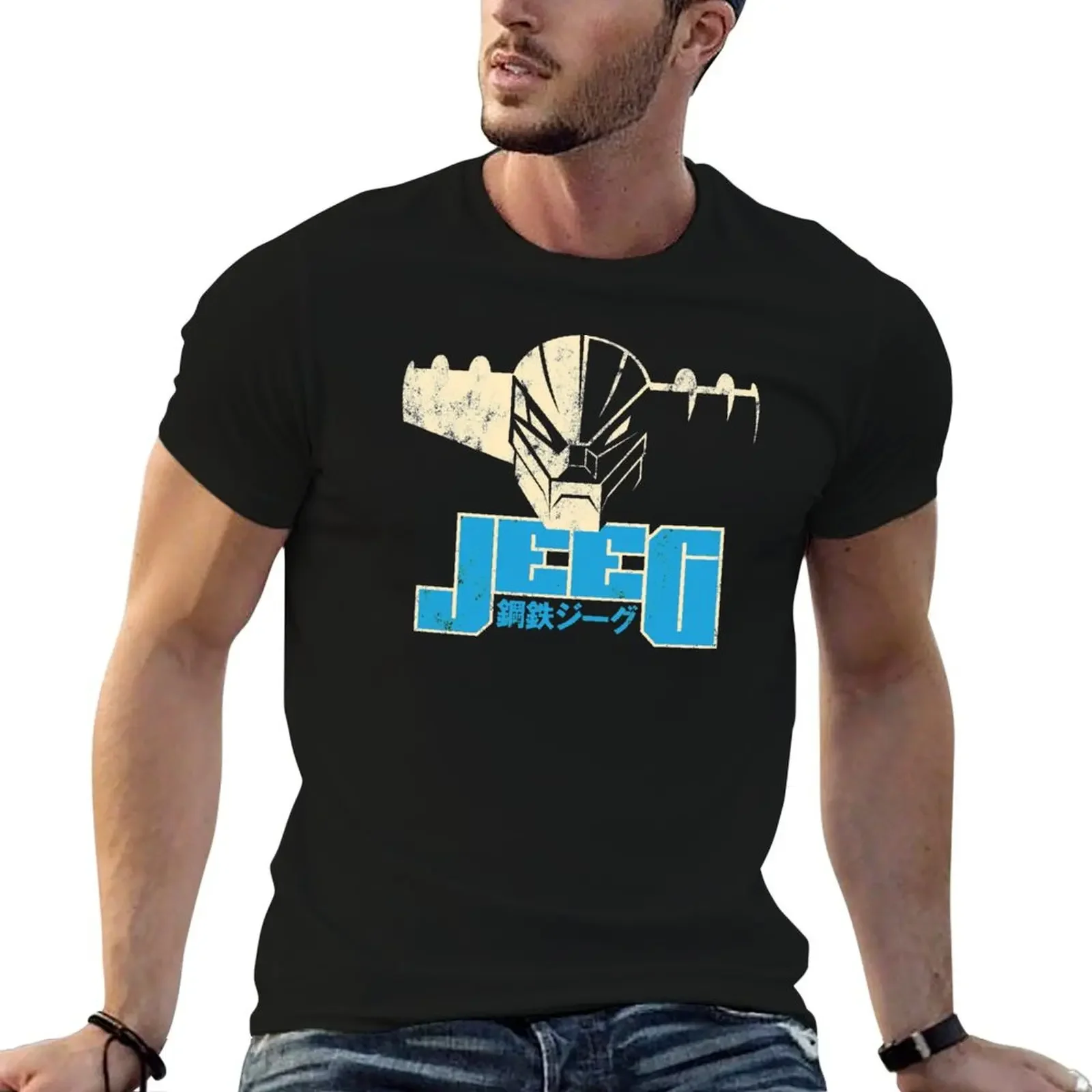 

063 Jeeg Head T-Shirt customs design your own vintage anime shirt plus size tops black t shirts for men