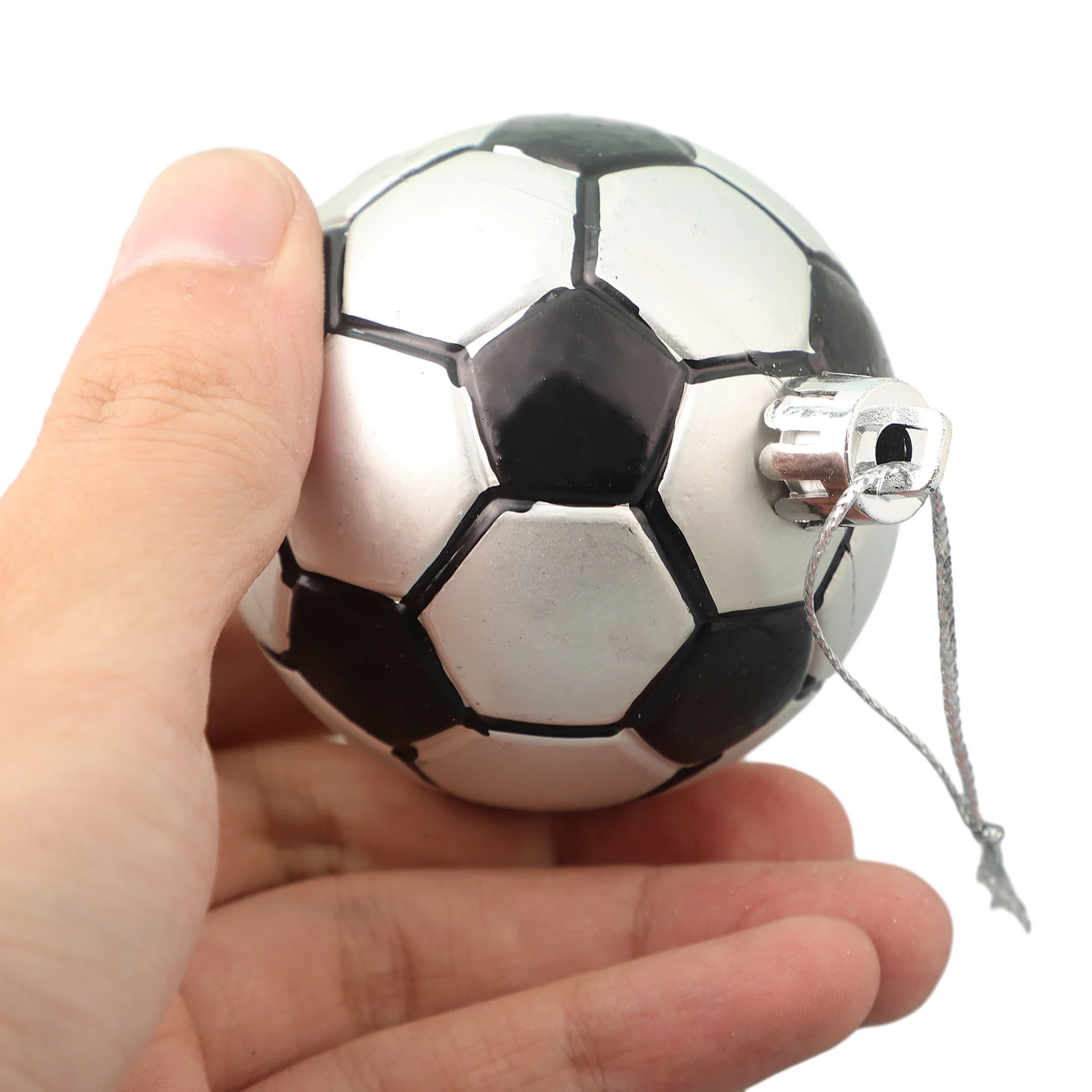 6pcs/Set Christmas Ball Football Basketball Baseball Ornament 6cm Christmas Tree Pendant Home Indoor Decoration