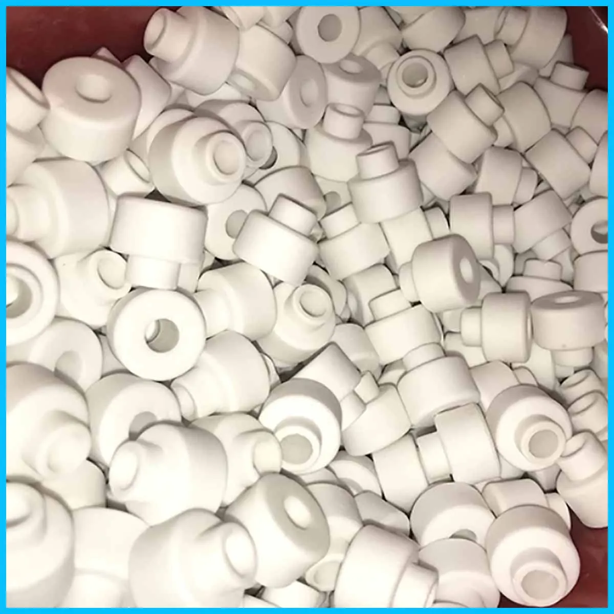 Aluminum Oxide Ceramic Male‑Female Sleeves T‑Shaped High‑Temp Insulation Gaskets Industrial Ceramic Component Accessories