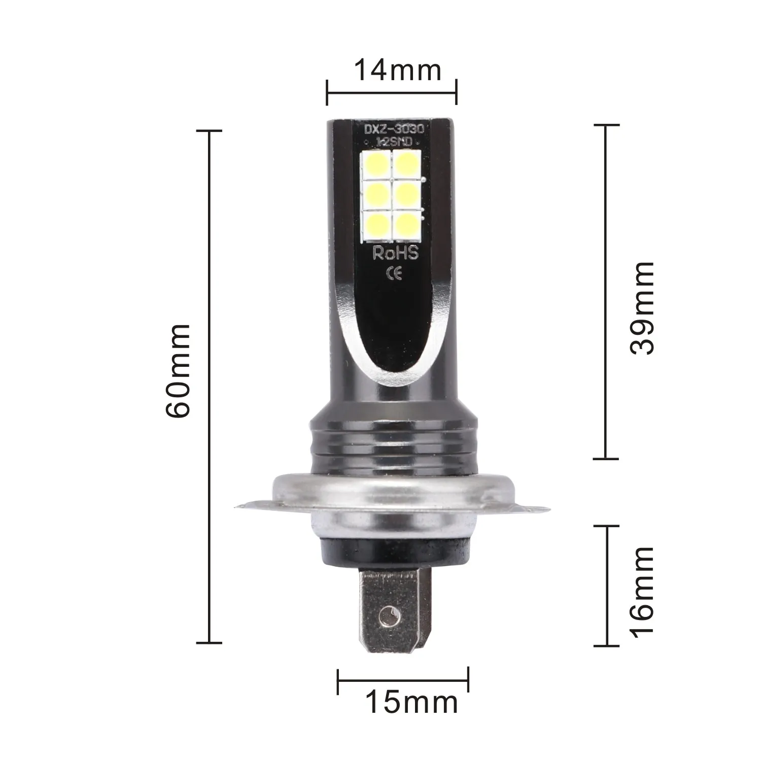 2Pcs H4 H7 LED Fog Lamp H11 H8 H9 Car Fog Light Bulbs 9005 9006 HB3 HB4 Auto Motorcycle Headlight Driving Running Lamps 12V 24V