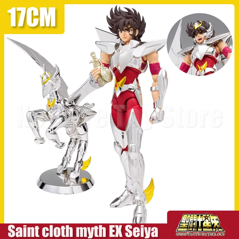 

Original Bandai Saint Seiya Cloth Myth Ex Pegasus Seiya Final Bronze Metal Armor Movable Action Figurien Model Toys For Kid Gift