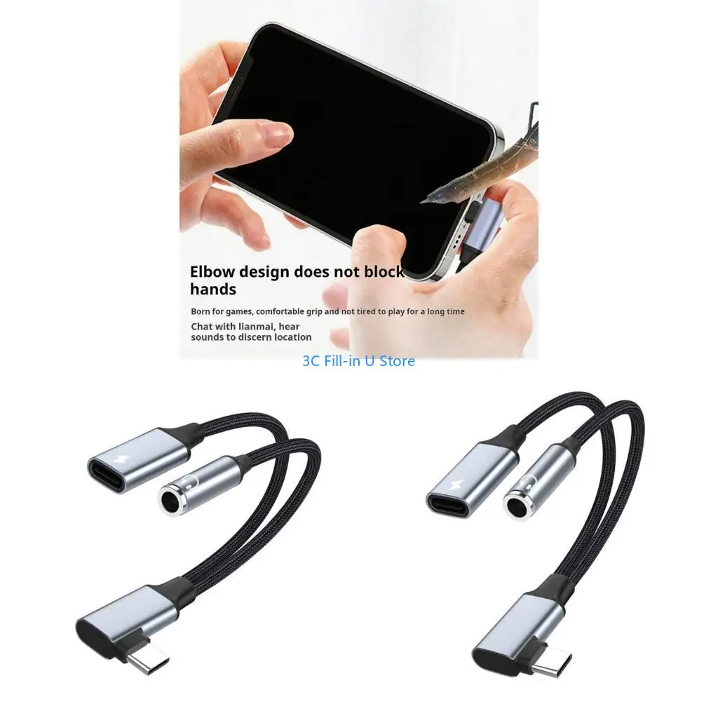 G8TA Portable Type C Sound Adapters With Technology and Simultaneous Fast Charging Capability Suitable for Music Playbacks