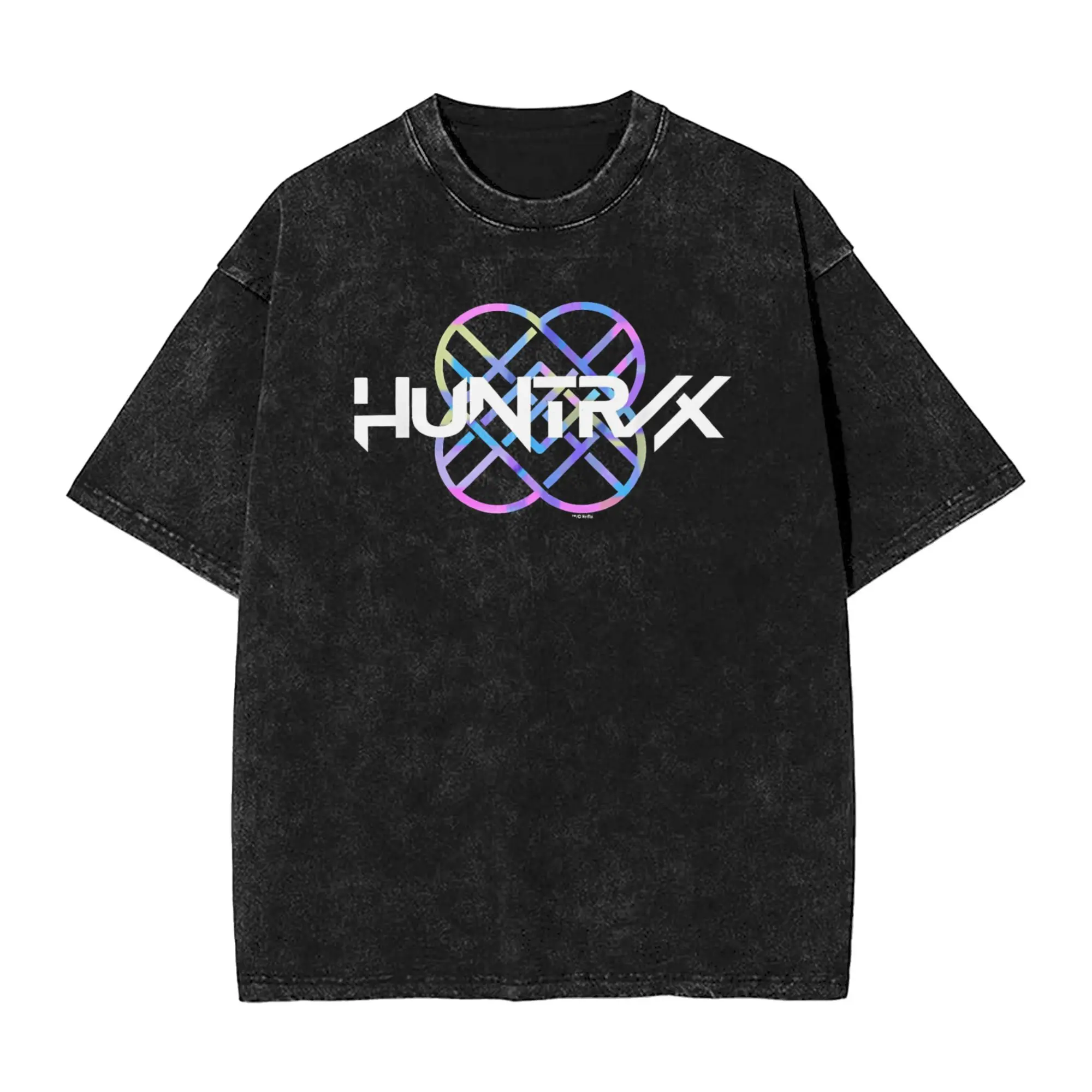 

Мужские футболки с рисунком Kpop Demon Hunters Huntrix, футболка с короткими рукавами и круглым вырезом, хлопковая повседневная одежда