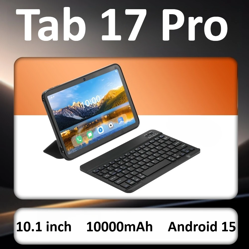 HOT Tab 17 Pro Tablets 10.1 inch Originele Globale Versie Android 15 Tablet 5G Dual SIM 12000mAh WIFI GPS Tablet PC voor Kinderen met Toetsenbord Laptop
